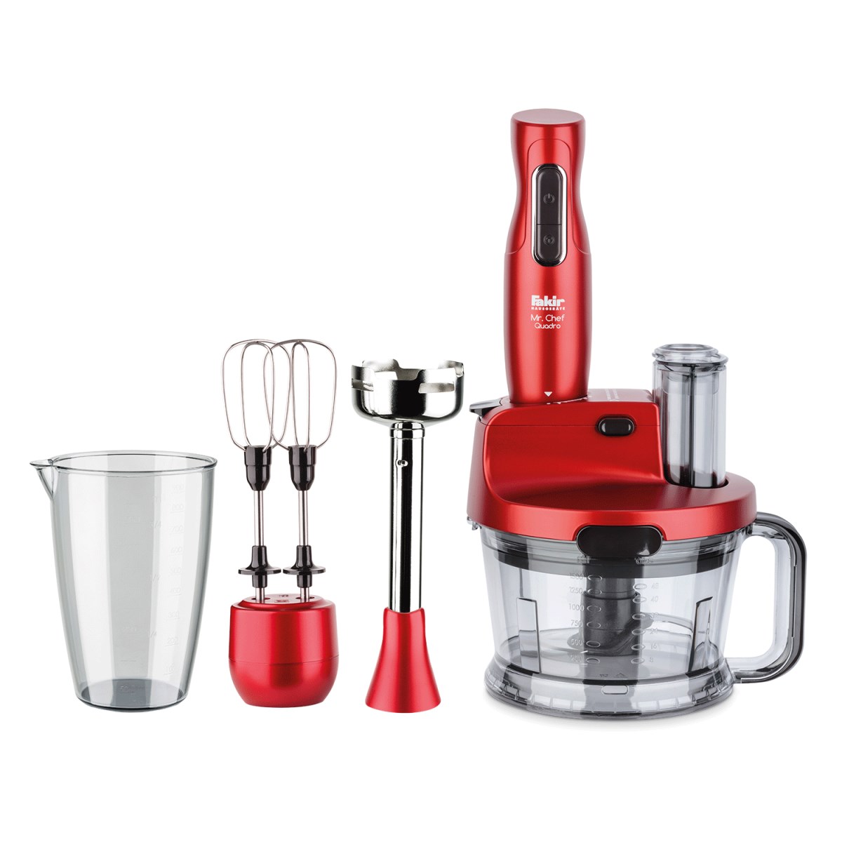 Fakir Mr Chef Quadro Blender Set Rouge 