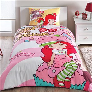 Taç 3607 Lisanslı Strawberry Shortcake Cute Tek Kişilik Nevresim Takımı