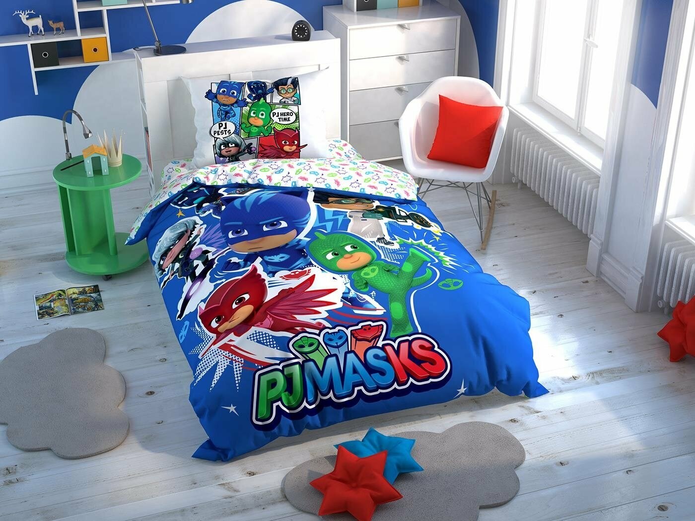 Taç 3607 Pj Masks Hero Tek Kişilik Nevresim Takımı 